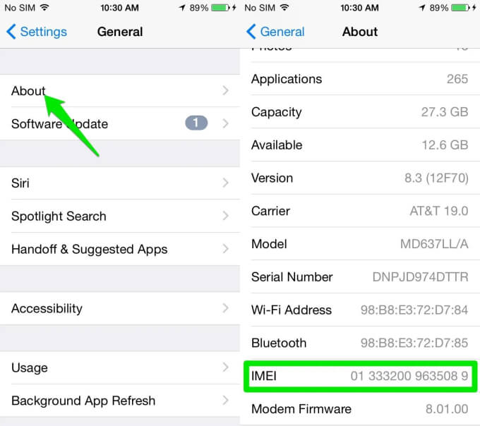 how to find Andorid IMEI