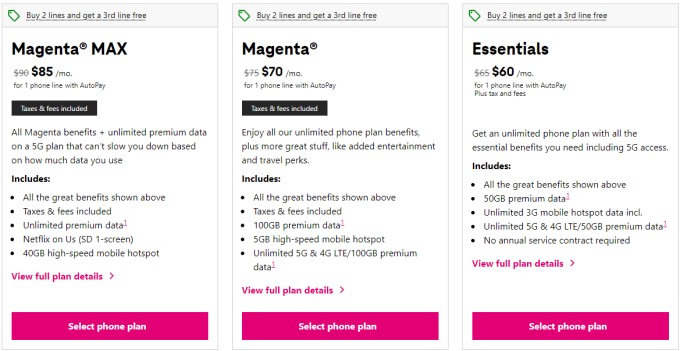 T-Mobile 5G Plans