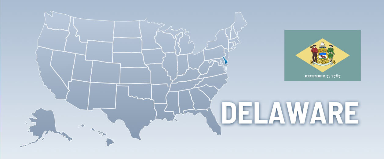 Delaware USA Map