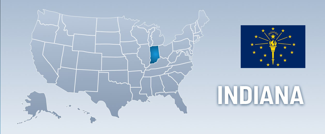Indiana USA Map
