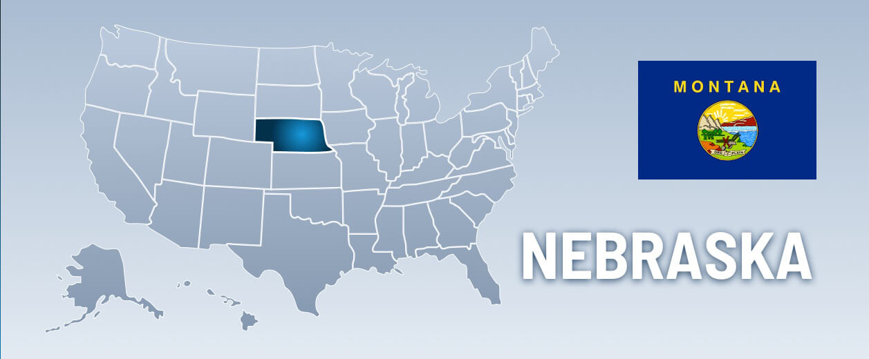 Nebraska USA Map