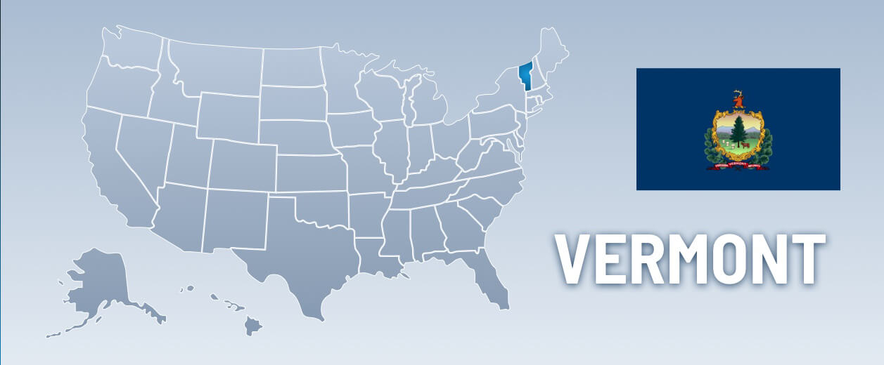 Vermont USA Map