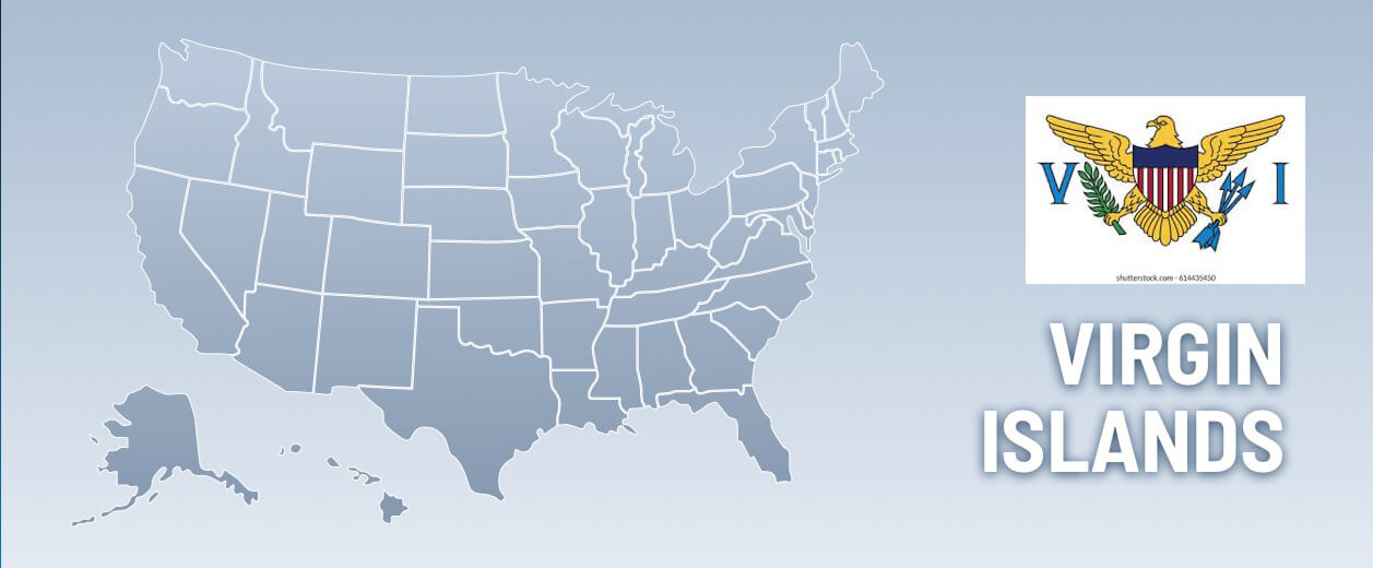 U.S. Virgin Islands USA Map